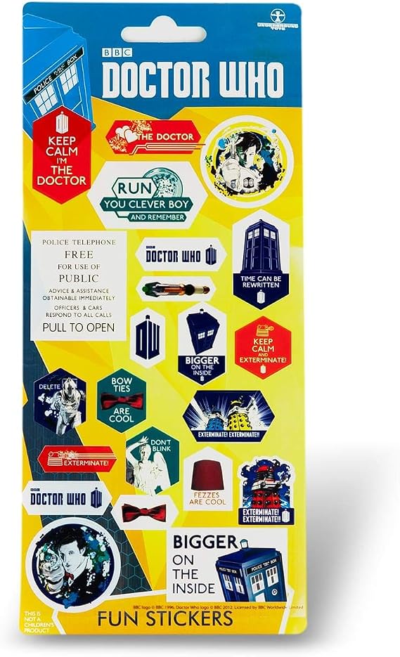 BBC Doctor Who Assorted Sticker Set