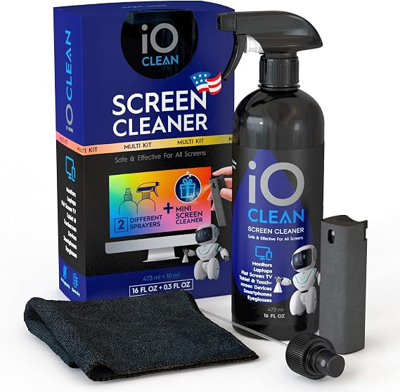 Screen Cleaner Spray (16oz + mini Cleaner) Best Large Cleaning Kit for