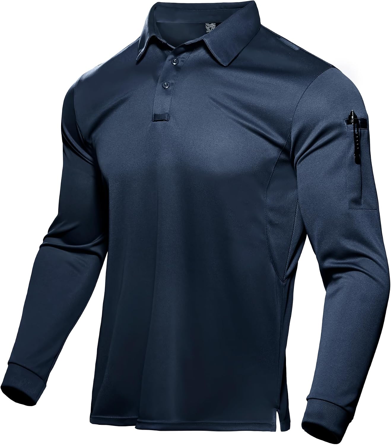 Haimont Mens Performance Dry Fit Polo Shirt Short and Long Sleeve Golf Collared T-Shirts for Tactical Outdoor Hiking
