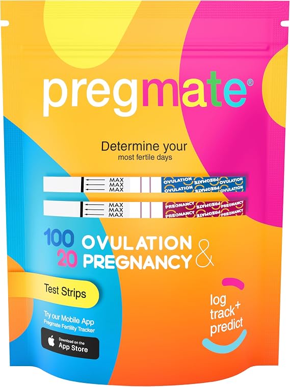 Pregmate 100 Ovulation and 20 Pregnancy Test Strips