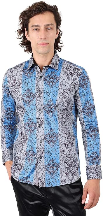 Barabas Men's Fantasy Floral Shirt Fantasy 2680