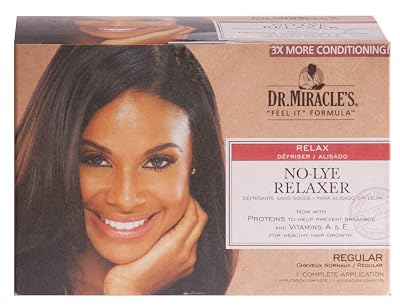 Dr. Miracles No Lye Regular Relaxer Kit Pack of 2