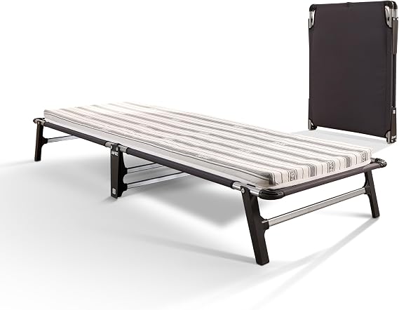 JAY-BE ME70 Mobile Folding Bed with Comfort Mattress, Single
