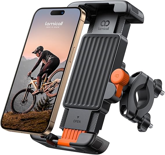 Lamicall Bike Motorcycle Phone Mount Holder - [1s Quick Lock]