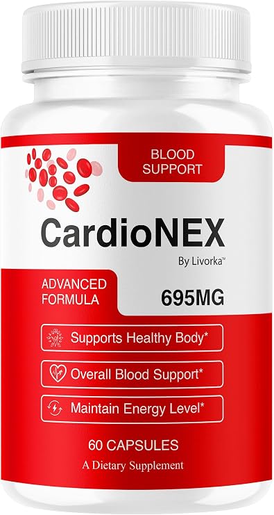 CardioNEX - Official Premium Support Advanced Formula Capsules, CardioNex Daily Multivitamin Supplement Pills All Natural for Overall Health & Wellness, 60 Capsules for 1 Month