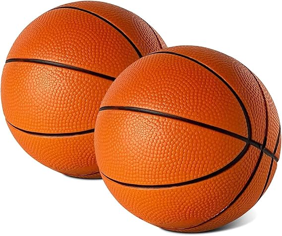 5 Foam Mini Basketball for Pro Mini Basketball Hoop, 2 Pack | Safe & Quiet Small Basketball for Over The Door Mini Hoop Basketball Sets