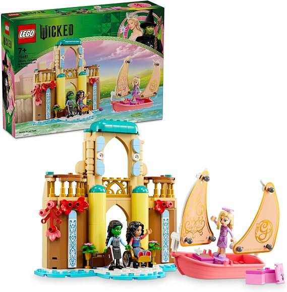 LEGO Wicked Glinda, Elphaba and Nessarose Baby House Play Set (304 Pieces) for Toy Boats for Children Ages 75681-7 and Over at the University of Shiz