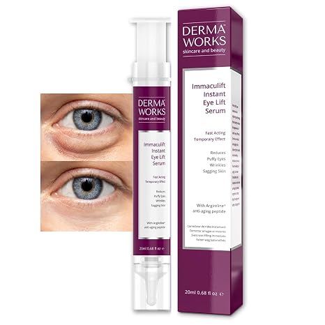 Immaculift Anti-Wrinkle Cream Instant Effect – Eye Cream Against Wrinkles and Dark Circles – Wrinkle Cream with Instant Effect – Remove Dark Circles – Bags Away in 2 Minutes – Instant Facelift by DERMAWORKS