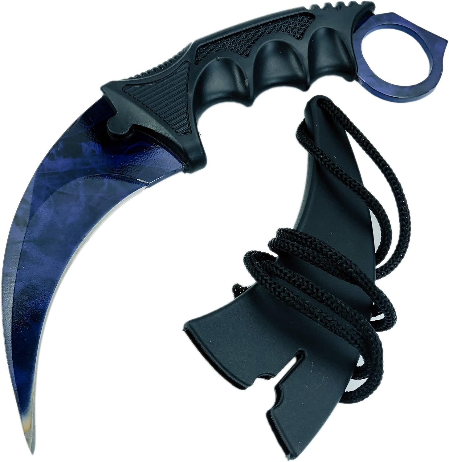 Stainless Steel Fixed Blade Tactical Knife with Sheath and Cord Knife CS-GO for Hunting Camping Self Defenses and Field Survival