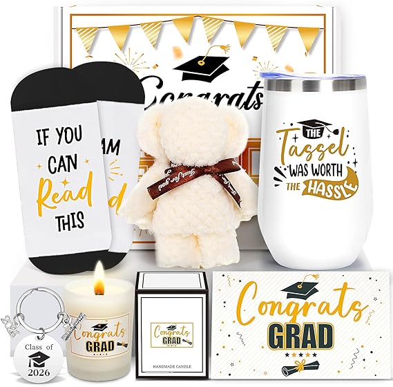 Duchong 2026 Graduation Gifts, Congrats Gift Box Set, College High School Graduation Present, Grad Box with Tumbler for Her Him