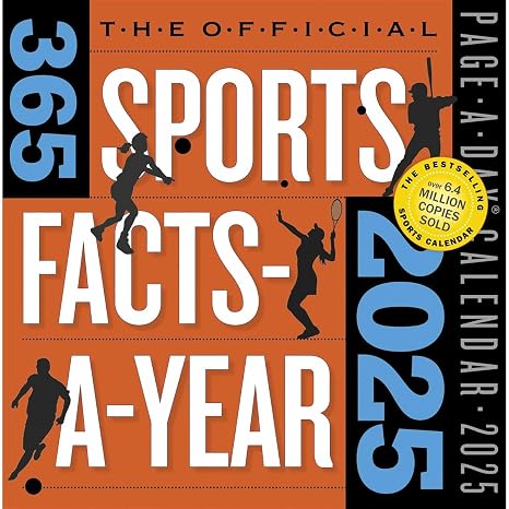 Official 365 Sports Facts-A-Year Page-A-Day Calendar 2025: Triva, Record-Breaking Feats, Come from Behind Wins & Quotes