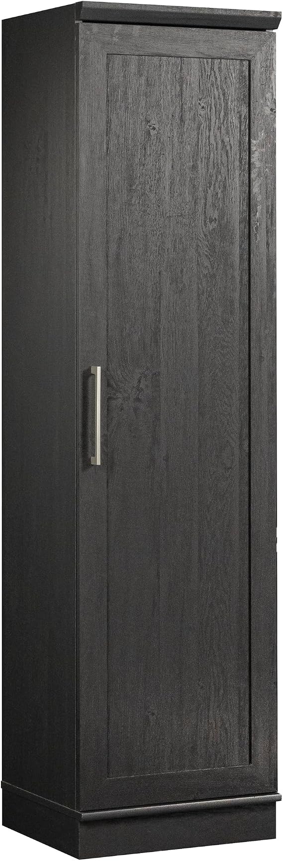 Sauder HomePlus Kitchen Pantry Storage Cabinet Slim Single Door with Adjustable Shelves, Living Room Storage Cabinet, in Raven Oak