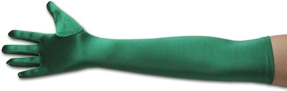 Greatlookz Stay Up Performance Opera Gloves, Emerald Green
