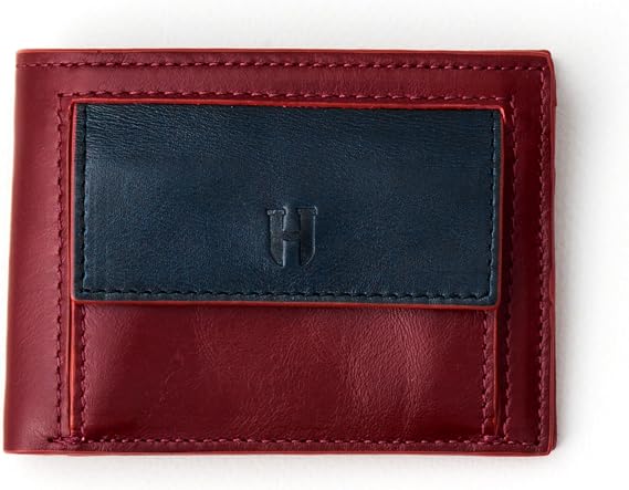 Hakiki Deri Bifold Erkek Cüzdanı Bozuk Para Cepli | Tam Tahıl El İşi Deriden yapılmıştır | Çıtçıtlı RFID Güvenli Cüzdan | Hediye Kutusu ve Emeklilik Doğum Günü için Kesede