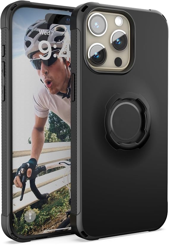 Lock Protective Case for iPhone (iPhone 16 Pro Max) Black