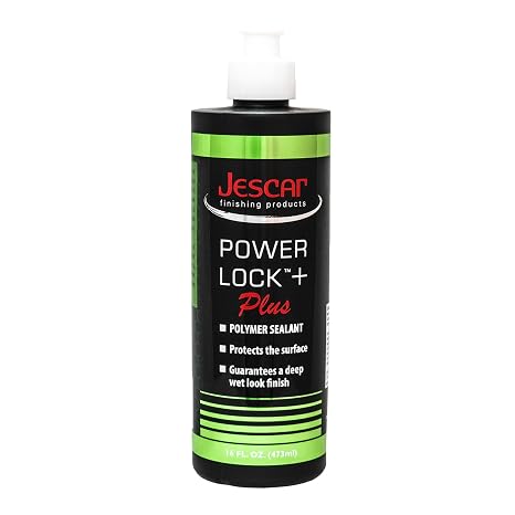 Jescar Power Lock Plus Polymer Sealant - 16oz - Durable High-Gloss Paint Sealant for Long-Lasting Protection Easy Application, Safe for All Paint Types, Easy to Apply, Hand or Machine Application