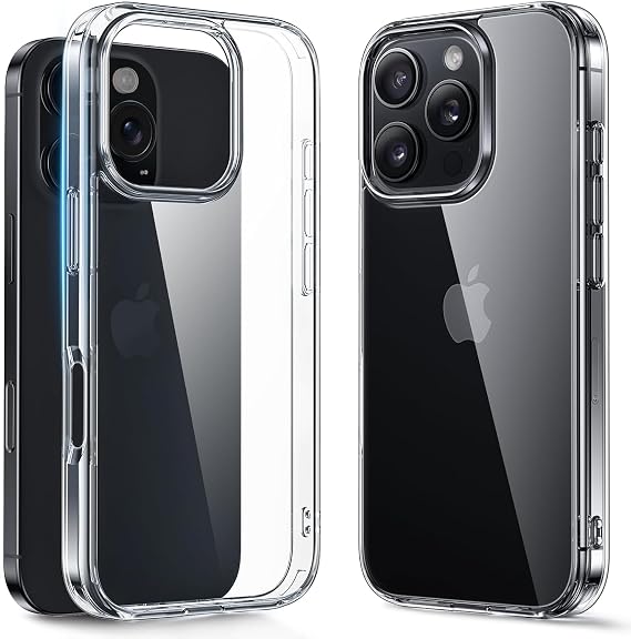 [SARARMAZ] iPhone 13 Pro Max ile uyumlu Crystal Clear Mika Darbe Emici Şeffaf Kılıf (Şeffaf Mika Sararmaz, iPhone 13 Pro Max)