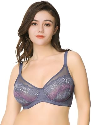 HSIA Womens Mnimizer Bra Unlined Underwire Full Coverage Bra 40DD