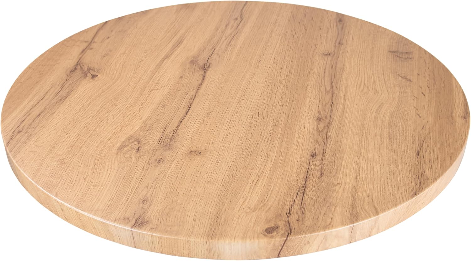 SAM Joan Table Top 70 x 70 cm Wood Colour: Oak Round Wooden Top for Kitchen and Café