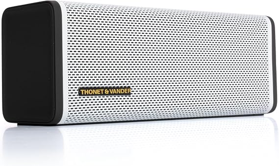 Thonet & Vander Frei Topp 24W RMS Taşınabilir Bluetooth Hoparlör TWS IPX4 Suya Dayanıklılık Sertifikası 30 Saat Dinleme Süresi (Beyaz Renk)