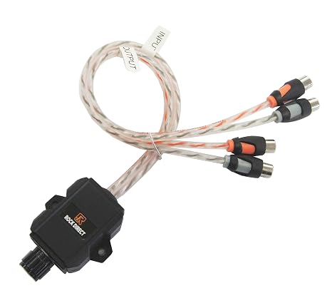 RonDexy Universal Car Bass Regulator Level Control, 2-Channel Amplifier Bass Knob Control Via RCA, Surface Mount, RD01-RVC