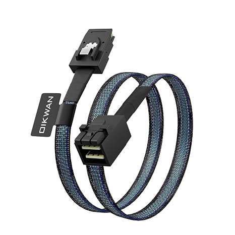 Internal Mini SAS HD SFF-8643 to SFF-8087 Compatible with RAID or PCI Express Controller(3.3ft/1M)