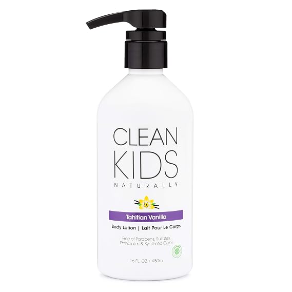 Clean Kids Naturally Tahitian Vanilla Body Lotion, EWG Verified, 16oz
