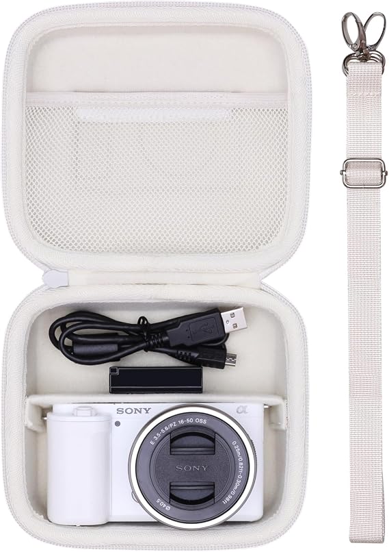 Hard Case for Sony Alpha ZV-E10/ZVE10 II/a6400/a6100 Cameras, Cream