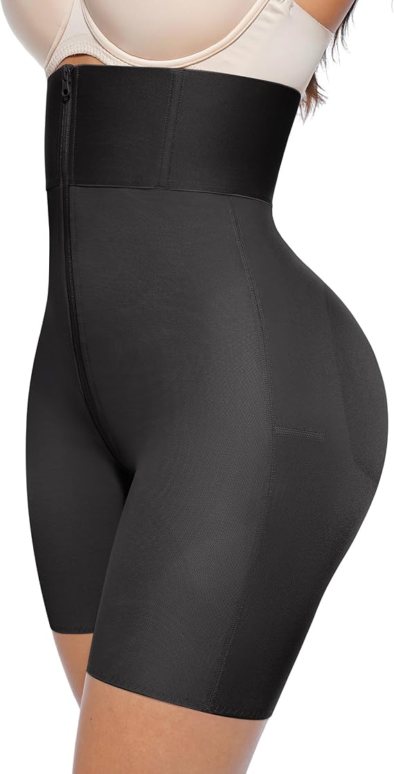 Lover-Beauty Tummy Control High Waist Shapewear for Women Butt Lifting Shorts Slimmer Womens Body Shaper Panties Black X-Large