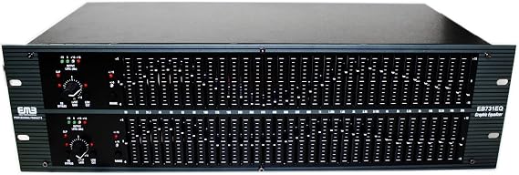 EMB Professional EB731EQ Graphic Equalizer/Limiter - Professional Sound and Recording Equipment for PA Systems, Live Sound, Studio and DJ Audio Control