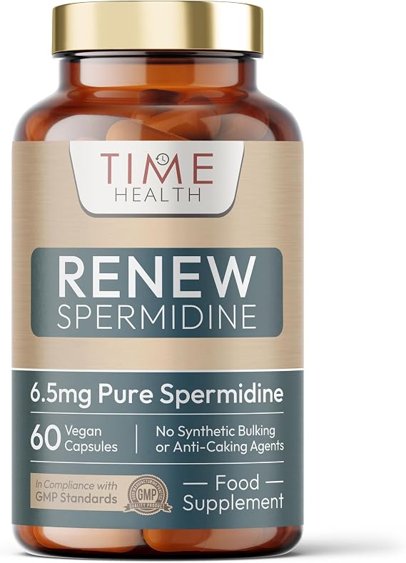 Renew Spermidine - 99% Purity 6.5mg - 60 Vegan Capsules - UK Made