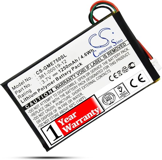 361-00019-12 Battery Replacement for Edge 605 Edge 705 361-00019-12 Battery