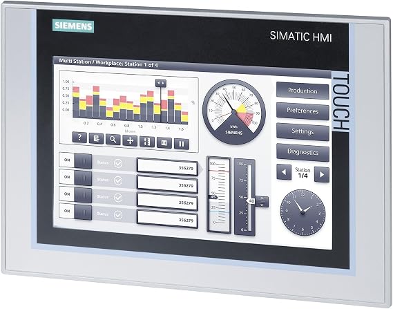 SIEMENS 6AV2124-0JC01-0AX0 Operator Interface, 9 INCH Widescreen TFT Display, SIMATIC HMI TP900 Comfort, Comfort Panel, Touch Operation Input, PROFINET Interface, MPI/PROFIBUS DP Interface, 24 VD