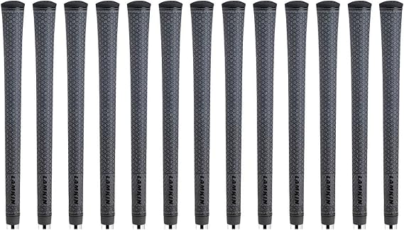 Lamkin UTx Cord Solid Gray Standard Golf Grips, (13 Piece Bundle)