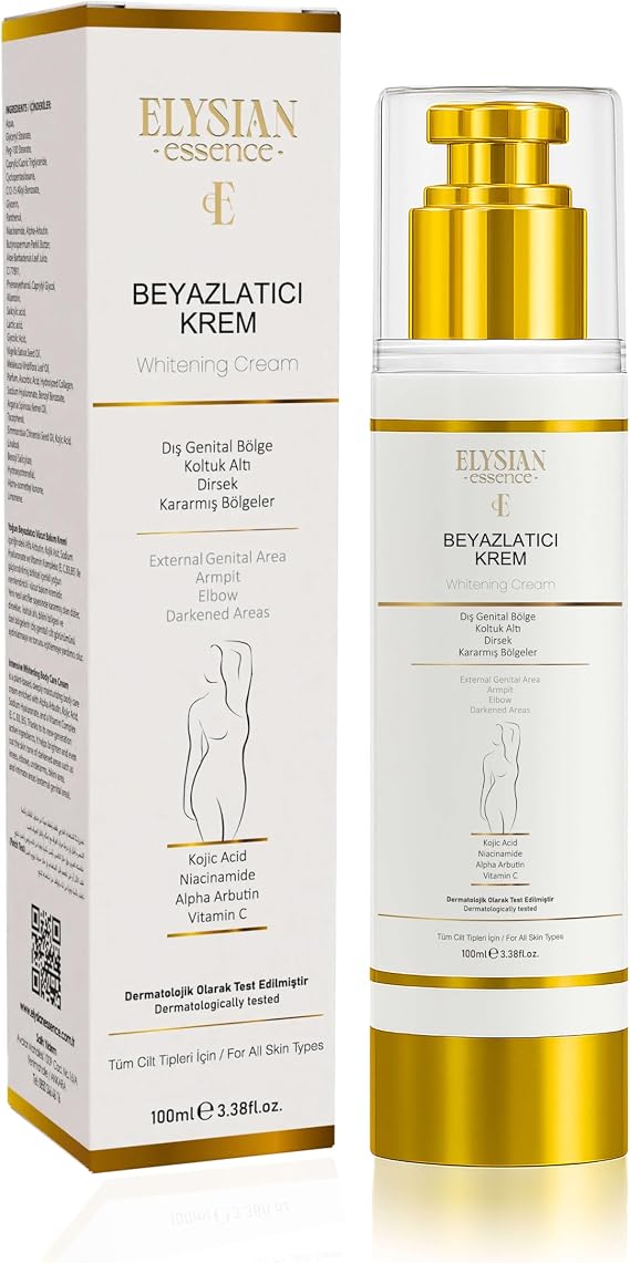 Cilt Beyazlatıcı | Kararma Giderici Krem - Genital Bölge, Koltuk Altı, Bikini Bölgesi, Dirsek ve Vücut 100 ml