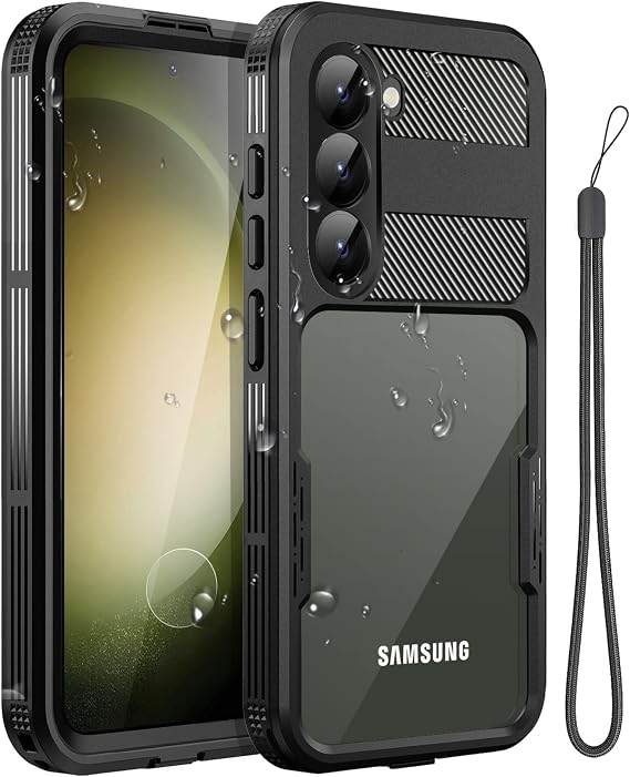 AICase Waterproof Case for Samsung Galaxy S23(6.1"),Snowproof,Dustproof and Shockproof,IP68 Certified Full Body Protection Fully Sealed Underwater Cover for Samsung Galaxy S23 2023 Black