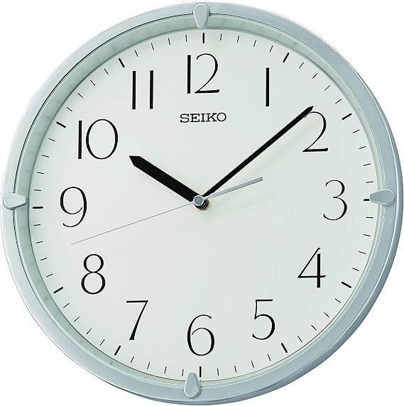 Seiko Kuota Wall Clock, Silver
