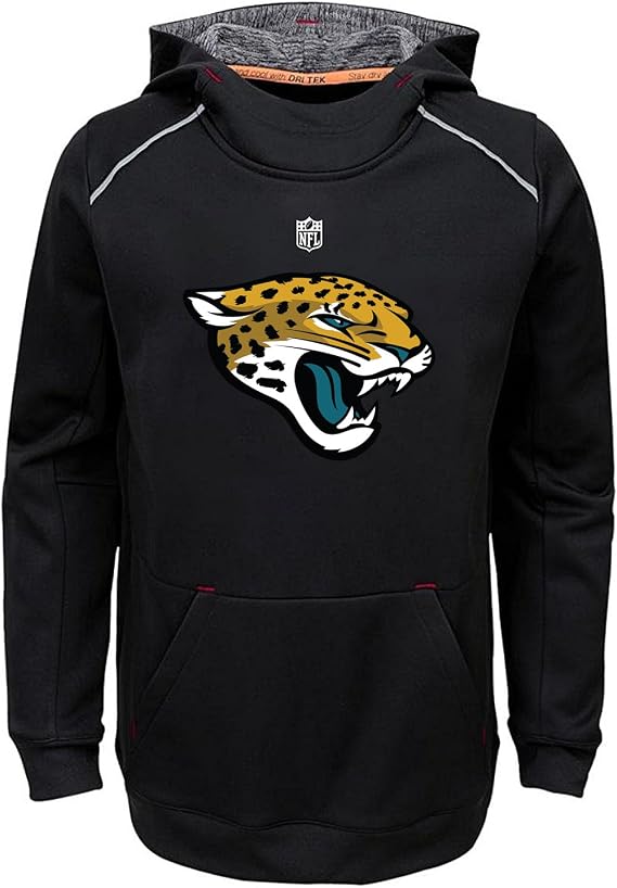 NFL Youth Performance Team Color Pinnacle Primary Logo Pullover Sweatshirt Hoodie