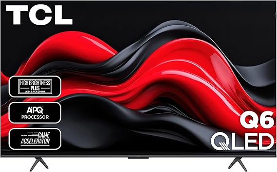TCL 55-Inch Class Q65 QLED 4K Smart TV with Fire TV (55Q651F, 2024 Model), Dolby Vision and Atmos, HDR PRO+, Alexa Built-in with Voice Remote, Apple AirPlay 2 Compatibility, Streaming Television