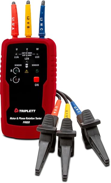 Triplett PR650 Non-Contact 3 Phase Sequence and Motor Tester