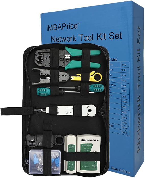 iMBAPrice 2KT-2172 11-in-1 Ethernet Cable Crimper Tool Kit