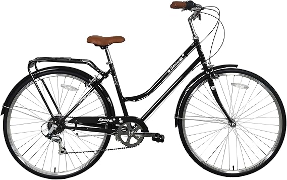 Sunrise Cycles Women's Spring 6 Speeds Ladies and Girls Dutch Style City Bike Lightweight 700C
