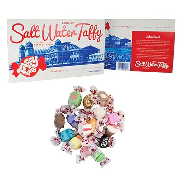 Gift Box 14 Ounces (Assorted) Salt Water Taffy - Gourmet Taffy by Taffy Town