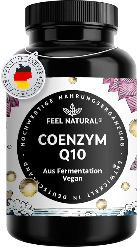 Coenzym Q10 – 120 vegane Kapseln mit 200mg Coenzym pro Tagesdosis – hochwertiges Q10 – Vorrat für 4 Monate – hochdosiert ohne unnötige Zusätze – in Deutschland entwickelt & laborgeprüft