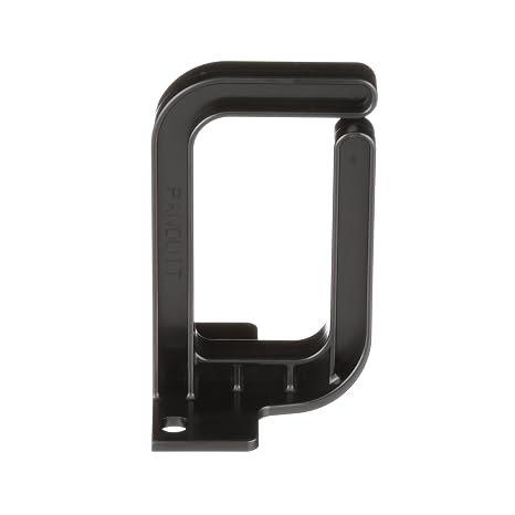 Panduit CMVDR1S Vertical Cable Management D-Ring, 1-Inch Wide, Black