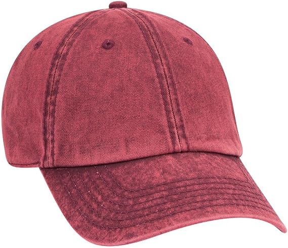 6 Panel Low Pro Snow Washed Superior Cotton Twill Cap