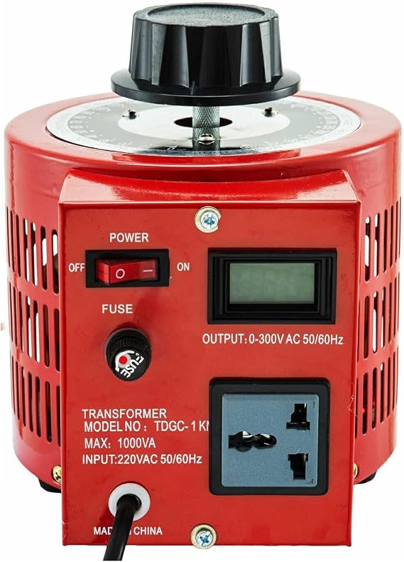 Variac Variable Transformer AC Voltage Regulator Transformer Converter 500VA-3000VA Built-In Copper Coil for Power Supply Durable, Versatile, Wide Range of Applications