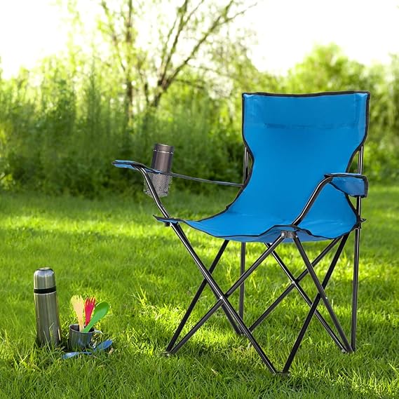 Portable Outdoor Beach Lawn Chair,Lightweight Folding Camping Chair for Adults,Portable Picnic Beach Chair,Foldable Camp Chairs,with Carrying Bag,for Patio Pool Fishing Hiking Yard Garden (Blue)