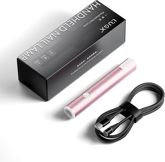 L'UGX Handheld UV Light for Gel Nails,Pink LG206