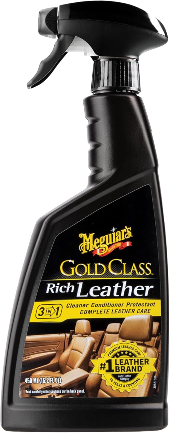 Meguiar's Gold Class Rich Leather Cleaner&Conditioner 3-in-1 Spray,15.2 Oz